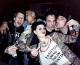 WALT GETTIN LOADED WITH JIMBO, SUZY HOTROD FROM LADY UNLUCK, AND DAVE & VIN FROM THE CYCLONES